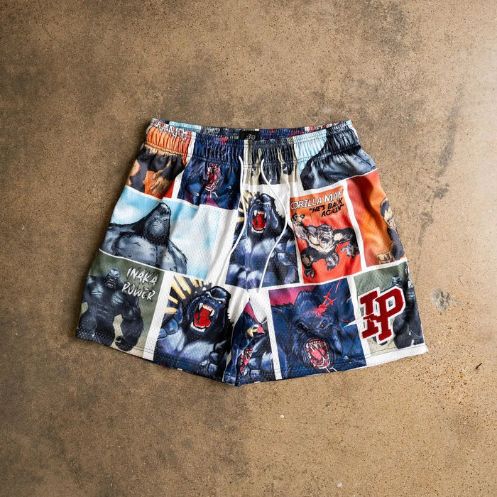 Inaka Power Shorts 2023 GYM Workout Mesh Double Layer Embroidery Logo GYM Shorts