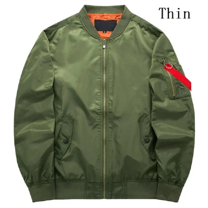 2023 New MA1 Pilot Bomb Jacket Men's Autumn and Winter Thickened Baseball Suit Casual Coat Men's Military Windproof Jacket Men's