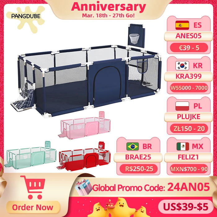 Baby Playpen for Children Playpen for Baby Playground Arena for Children Baby Ball Pool Park Kids Safety Fence Activity Play Pen