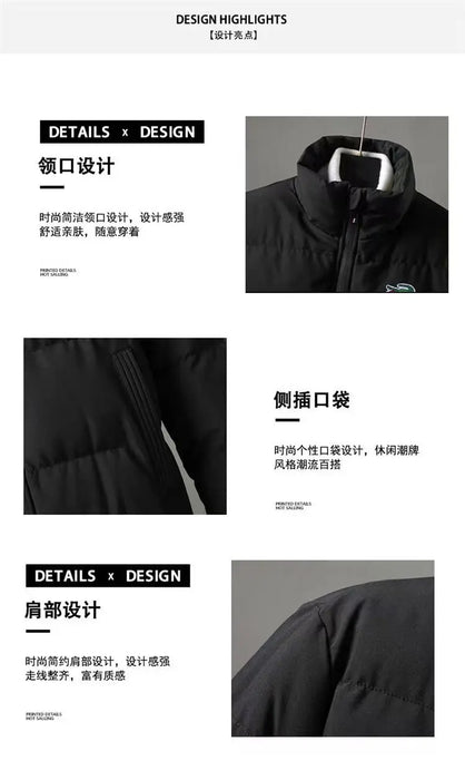 CARTELO Embroidered Men Autumn/Winter Cotton Thermal Jacket Sports Outdoor Windbreaker Winter jackets for men Breathable Clothes