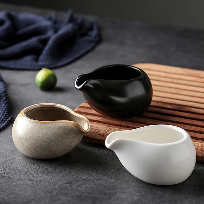 Ceramic Milk Jug Milk Pitcher Cup Creamer Syrup Frothing Dispenser Afternoon Tea Cafe Barista Coffee Maker Tools Coffeeware