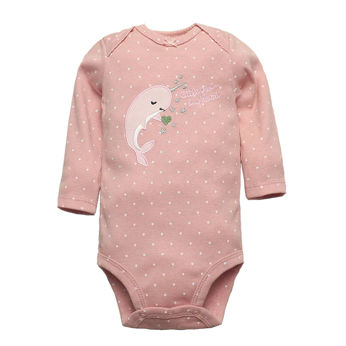 Newborn Baby Bodysuits Long Sleeve Baby Girl Jumpsuit 2023 Unisex 5-pack Cotton Baby Boy Clothes Cartoon Infantil Clothing