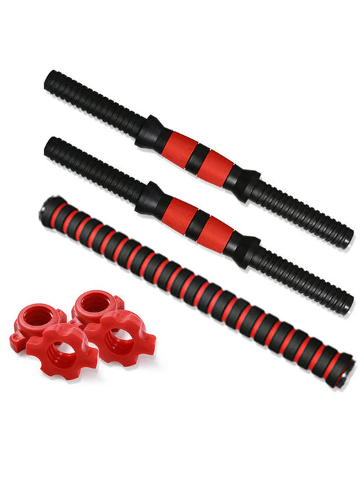 Dumbbell Bar with Barbell Buckle Barbell Bar Threaded Dumbbell Handles Powerlifting Fitness Equipment for Home Gym Accessories