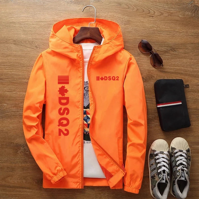 2023 New Selling Summer DSQ2 Brand Casual Rainproof Slim Jacket Men Women Waterproof Sunscreen Anti-UV Windbreaker With Pockets