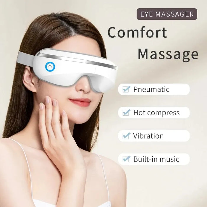 Convenient Eye Protection Instrument Vibrating Eye Massager Music Charging Hot Compress Eye Massager Eye Massage Home