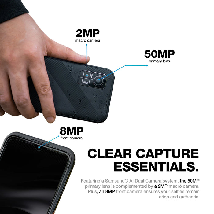 AGM H6 Rugged Machine 8G RAM 256G ROM  50MP Camera Waterproof Drop proof  6.56inch HD+ Display With NFC 4900mah battery