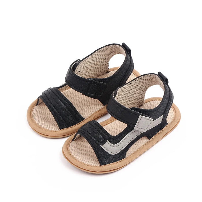 Baby Summer Sandal for Toddler Boys and Girls 0-1 Years Anti-slip Soft PU Casual Walikng Shoes Outdoor Summer Shoes