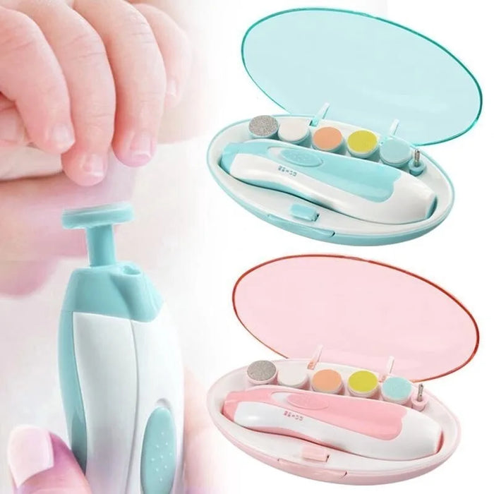 Baby Electric Nail Trimmer Set Kids Nail File Clippers Toes Fingernail Cutter Trimmer Newborn Manicure Set Baby Nail Care Tools