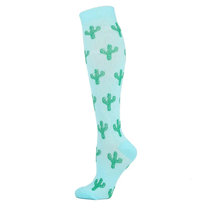 Compression Socks Men's Varicose Veins Diabetes Women's Long Tube Sports Socks Running Riding Medical Nurse Blood Circulation