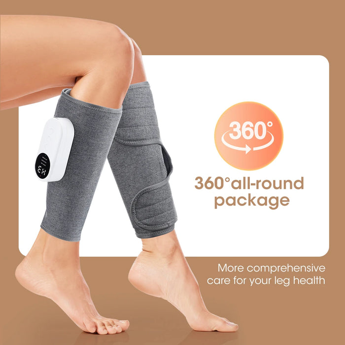 360° Air Pressure Calf Massager Presotherapy Machine 3 Mode Foot Leg Muscle Relaxation Promote Blood Circulation