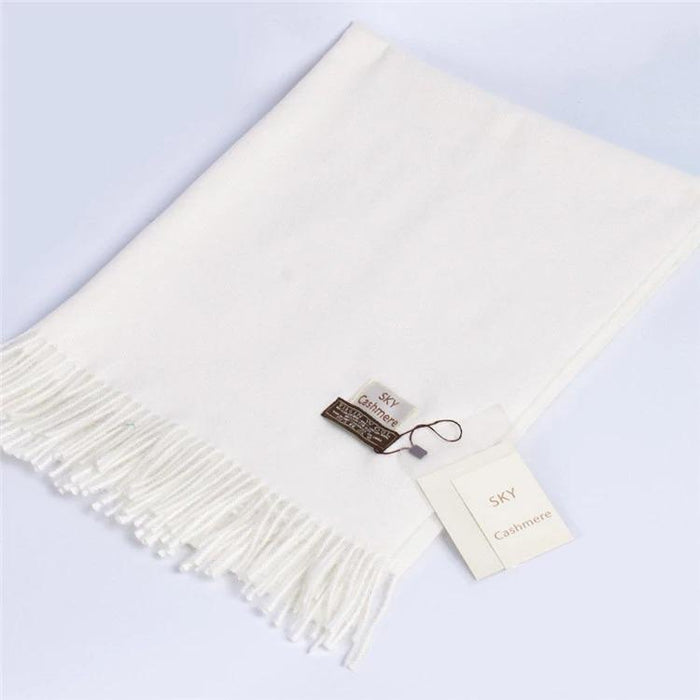 White Cashmere Scarf