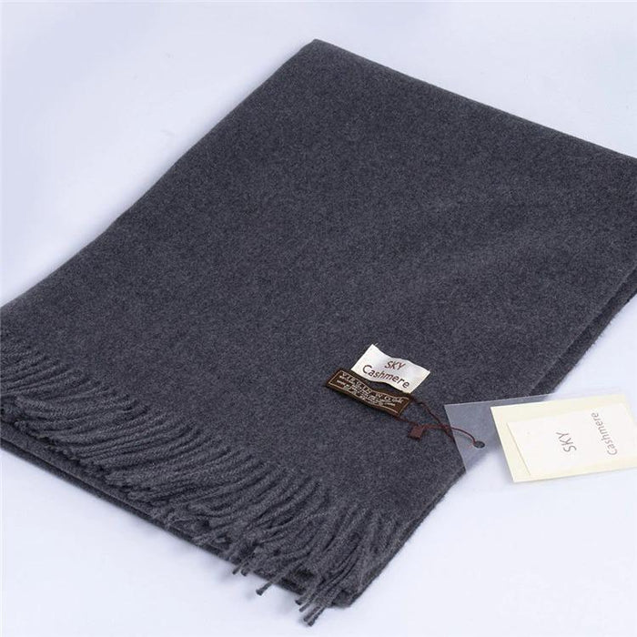 Grey Cashmere Scarf